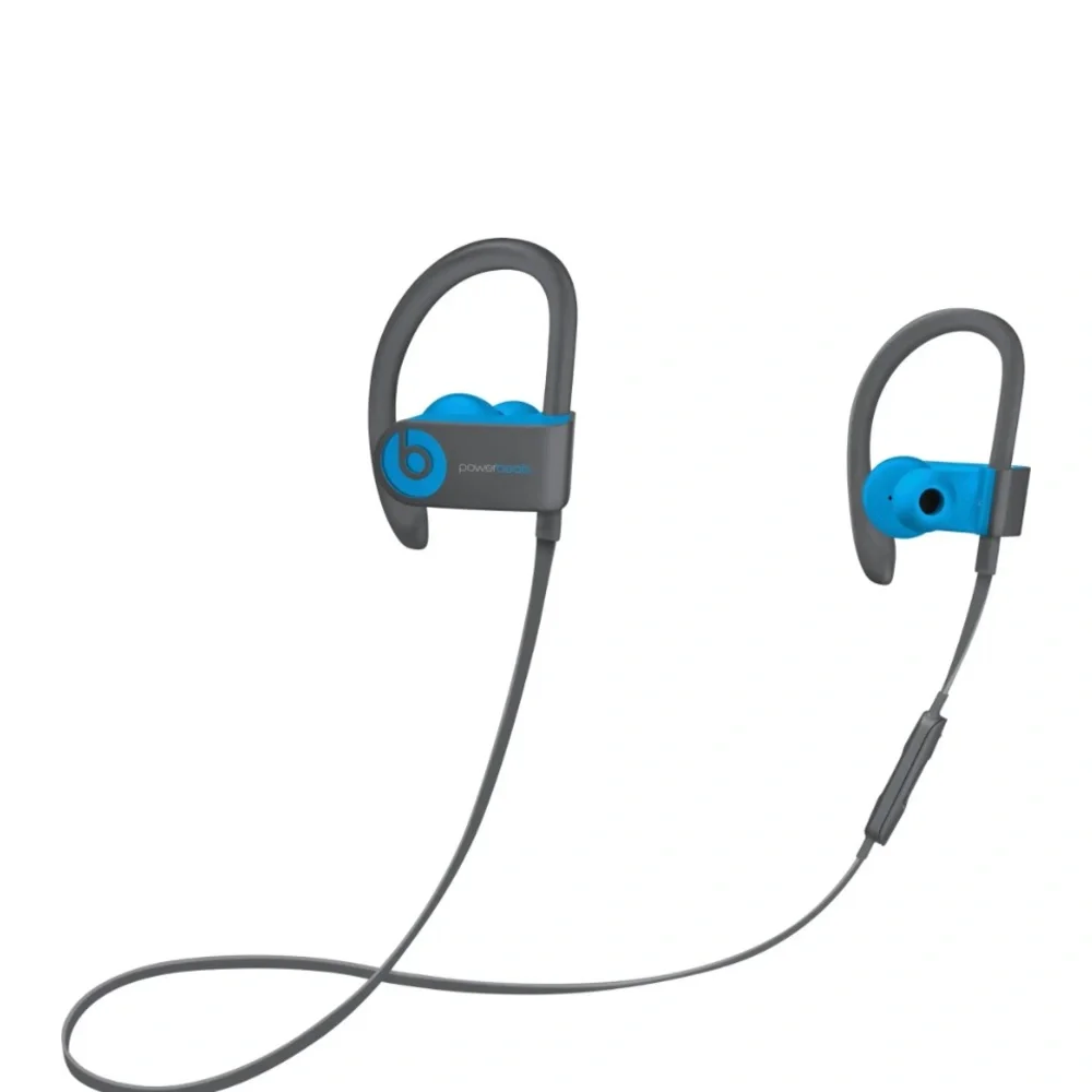 BEATS POWERBEATS BY DR DRE AUTHENTIC WIRELESS BLUE & GRAY BLUETOOTH HEADPHONE